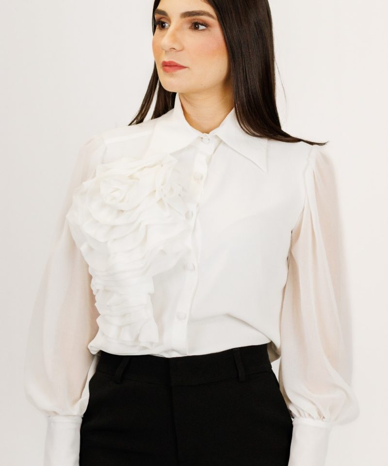 Alternative view of Camisa Alfaiataria Flor