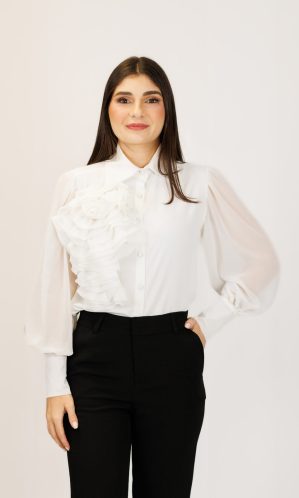 Camisa Alfaiataria Flor